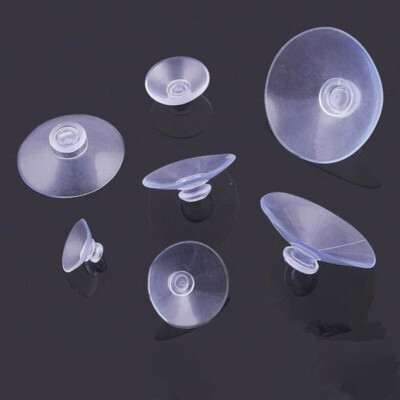 Extra Strong Clear PVC Round Suction Cups - Durable Window & Glass Holders