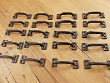 20 CAST IRON HANDLES RUSTIC DRAWER PULLS SMALL HOME KITCHEN WINDOW FARMHOUSE