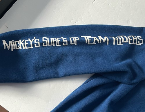 Disney Store Mickey Mouse Surf Up Team 28 Rider Pullover Hoodie Sweater 11/ 12 - Picture 8 of 16