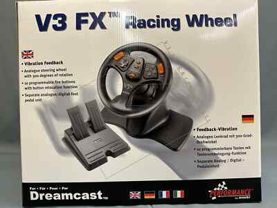 V3 FX Racing Wheel Dreamcast, Farbe Schwarz