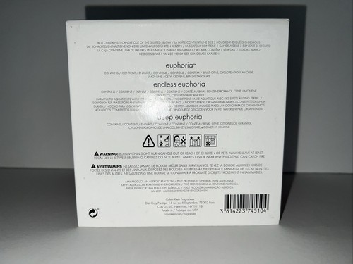 Vela de Perfume Euphoria Infinita Calvin Klein 3 Perfume Perfume Mecha RARA NUEVA 14,11 OZ - Imagen 4 de 4