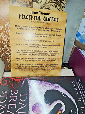 Owl crate Gift Box ~with Bright Burns the Night~Duology ~ Signed by S D Larson ~