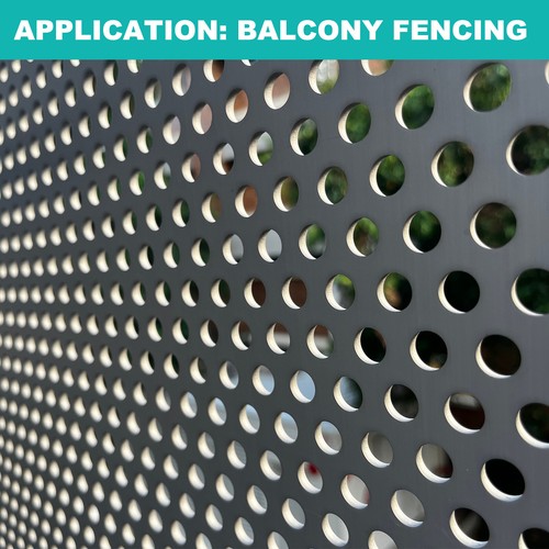 11.8" x 5.9" Steel Perforated Sheet 0.39" Hole 19GA Expanded Mesh Plate Screen - Picture 6 of 6
