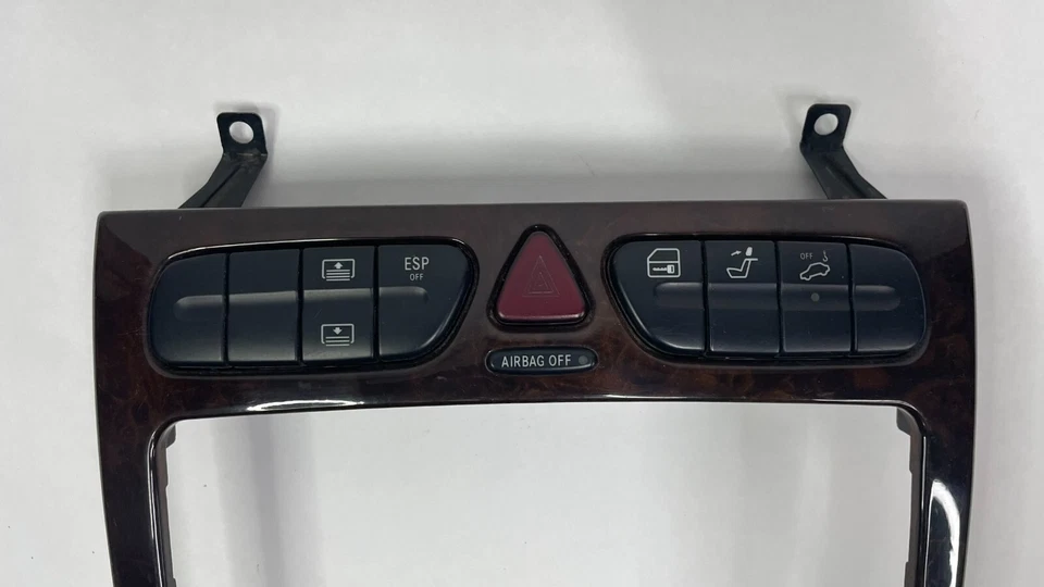 02-07 Mercedes-Benz OEM W203 C230 C240 delantero ac climatizador centro moldura madera Foto 3 de 4