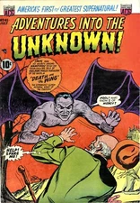 Adventures Into the Unknown 45 Comic Book Cover Art Giclee Repro on Canvas