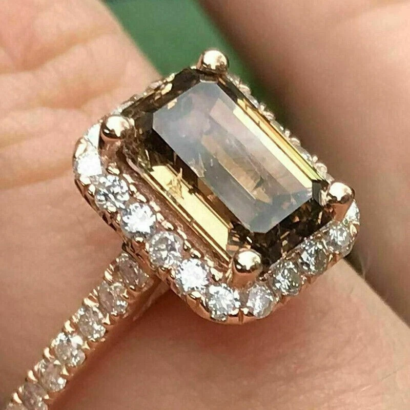 Brown on sale diamond rings