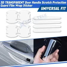 Anti-Scratch Transparent Car Door Handle Bowl Guard Protector Wrap Stickers Kit