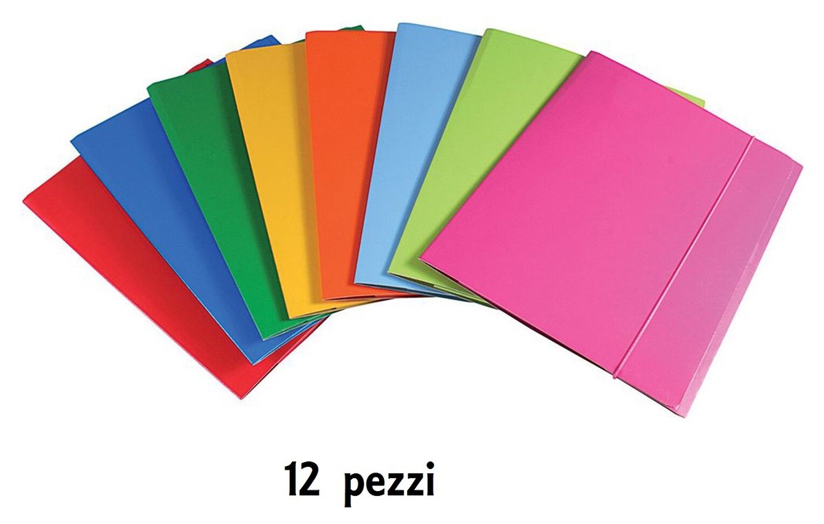 Cartelle Portadocumenti A4 Trasparenti - 12 Pezzi Colorati Per Ufficio, Scuola E Casa - Foto 10