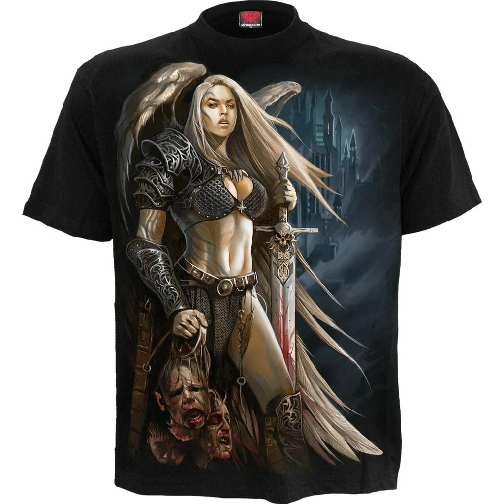 T-shirt Homme SPIRAL Rock Gothique – Blanc – Dragon Cry – Taille L