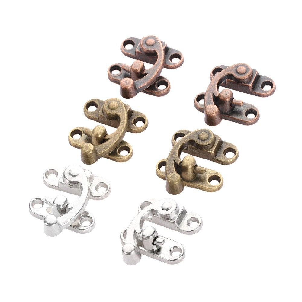Jewelry Box Latch Clasp Set - 2pc in 3 Colors for Trinket Chests & Bags  -image