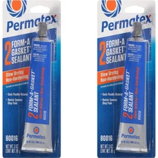 Permatex 80016 Forma A Gasket No. 2 Sealant Set Slow-Drying 6oz (2 x 3oz Tube)