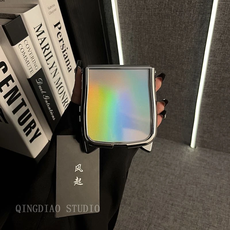 Custodia telefono Cat Ear - cover laser arcobaleno per Samsung Galaxy Z Flip 3/4/5/6 - Immagine 4 di 4