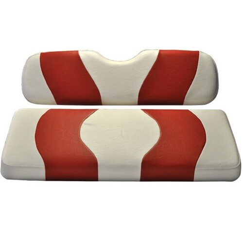 Madjax Wave White/Red Two-Tone Club Car Prec. (Front Seat Co