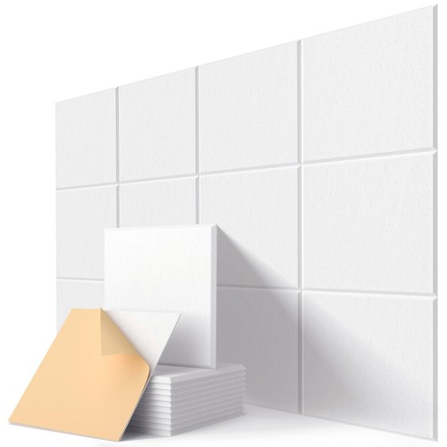 Insonorizacion Acustica Pared Autoadhesivo, 12 Piezas Placas Aislamiento
