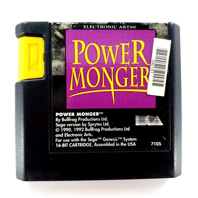 Power Monger (Sega Genesis) Authentic Cartridge Only Tested & Works
