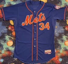 Authentic Majestic MLB New York Mets Noah Syndergaard Baseball Jersey