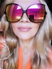 Oversized XL Big Square Butterfly Mirror Large Retro Designer Sunglasses 7115 L