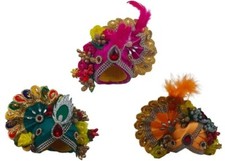 laddu Gopal god pagdi mukut multicolour size 0 pack 2