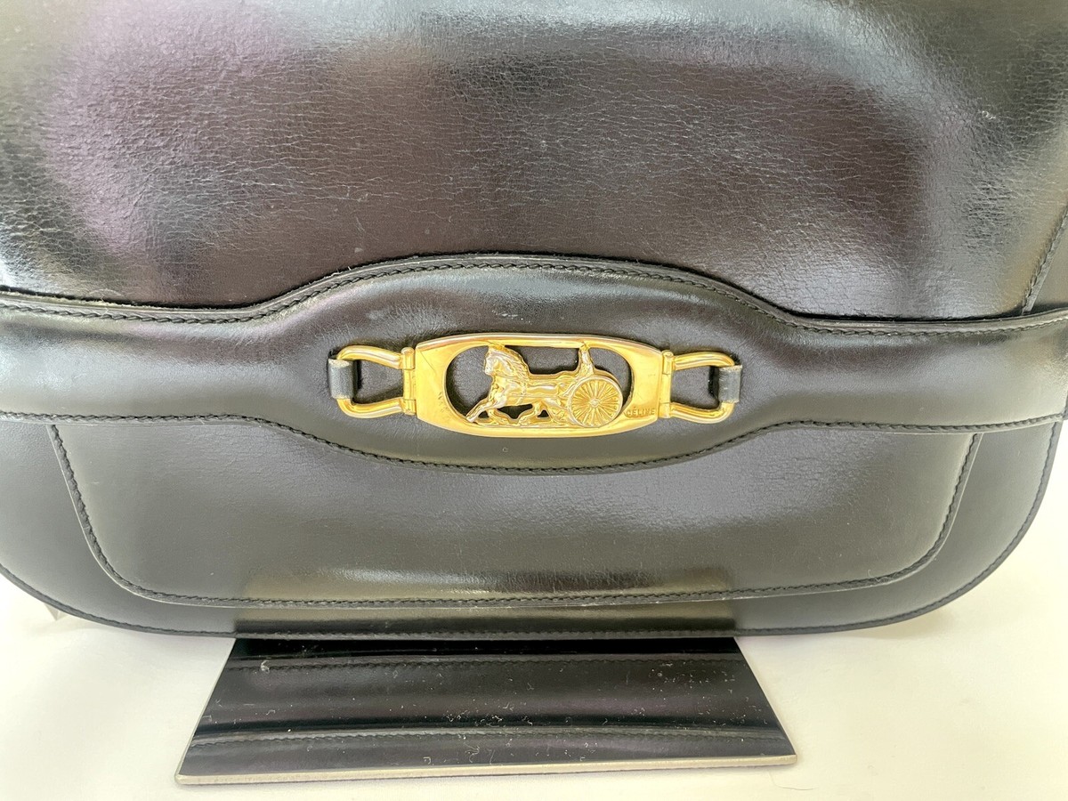 【CELINE】vintage horse carriage shoulder bag【ランク:A】 Rank AB*Vintage Celine Shoulder bag Horse Carriage Leather