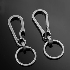 Titanium Alloy Porable Car Keychain Carabiner Key Chain Hanging Buckle Ring EDC