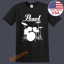 Pearl Drums Men's Black Size S to 5XL