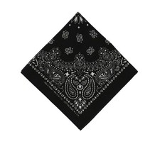 Black Cotton Bandana