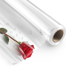 Perkhomy Clear Cellophane Wrap Roll 16" 3 Mil Thick Cellophane for Gift Basket