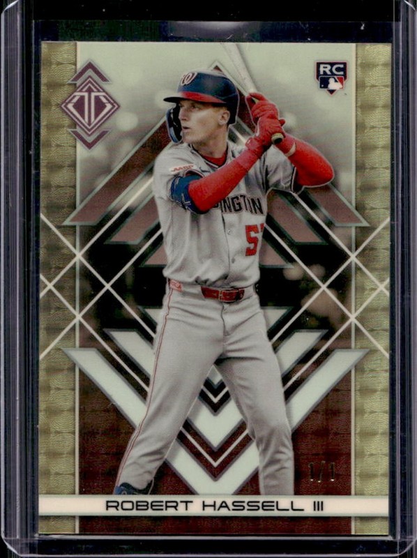 2025 Topps Transcendent Robert Hassell III Icons Chrome RC SuperFractor #1/1