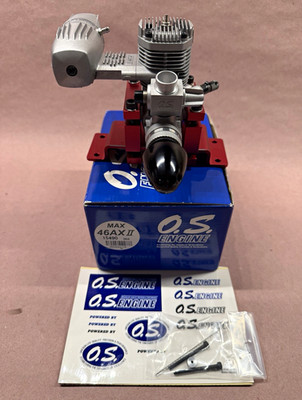 O.S. MAX 46AX II 2-Stroke Nitro/Glow RC Airplane Engine w/Muffler MPN 15490