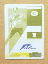 2018 CONTENDERS MARQUEZ VALDES-SCANTLING ROOKIE TICKET PRINTING PLATE AUTO 1/1