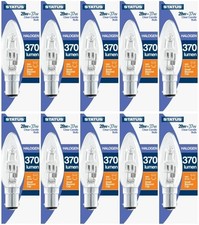 Halogen Candle Bulb 28w (40w) Watt SBC Lamp Small Bayonet Cap Fitting 10 Pack