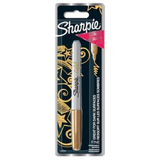 Metallic Permanent Markers Fine Point for Bold Details Gold 1 Marker Pen