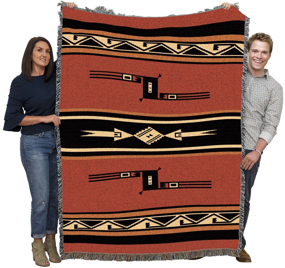 Mesquite Earth Blanket Throw Woven from Cotton - Made in The USA (72x54) - Image 2 of 4