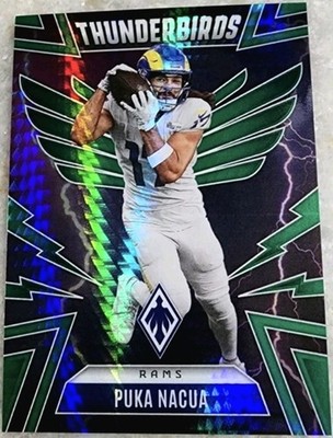 2025 Panini Phoenix - Thunderbirds Puka Nacua #30 Green Hyper  /99