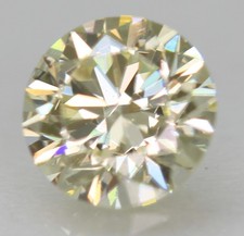 0.30 Carat L Color VS1 Round Brilliant Natural EARTH MINED Diamond 4.32mm VIDEO