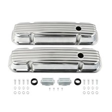 Cast Aluminum Tall Valve Cover Kit Fit For 1959-1979 Pontiac 350 400 428 Engines