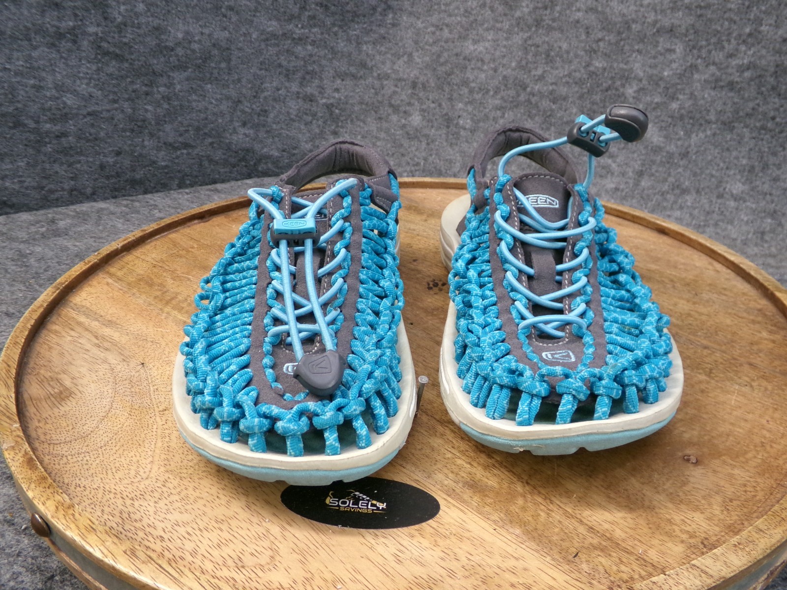 Sandali Keen Uneek Paracord Bungee blu acqua acqua acqua 1014639 donna taglia 6 US