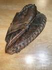 Vintage 1930’s Leather 3 Finger Baseball Mitt Glove League Nice Condition