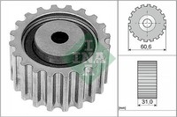Schaeffler INA 532 0220 10 Umlenk-/FüHrungsrolle, Zahnriemen FüR Dacia