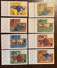 Bhutan 1968 Set of 8 Stamps Summer Olympics Mexico City MNH