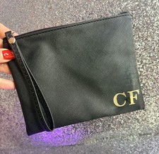 Personalised Clutch Bag Initial Customised Gift for Her Monogram Bridesmaid