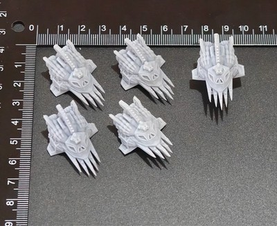 Battlefleet Gothic Ork Escorts C - Spaceship - Compatible with BFG Ship x5