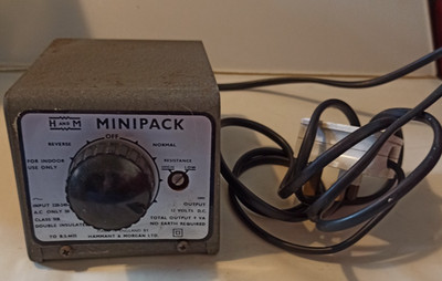 H und M. Minipack Trafo Controller Vintage Modelleisenbahn - UNGEPRÜFT