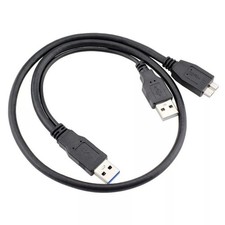 50cm USB 3.0 Y Power Data Cable Cord Lead for Seagate External Hard Drive Disk