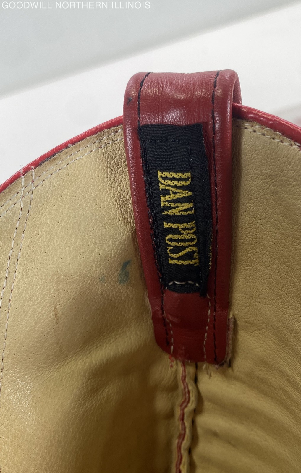 Vintage Dan Post Red Snakeskin Python Tall Knee-H… - image 5