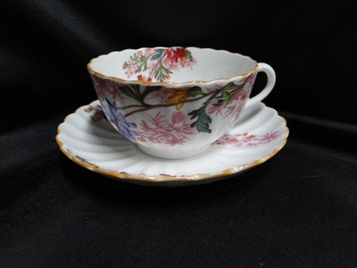 Spode Chelsea Garden, Multicolored Florals: Cup & Saucer Set (s