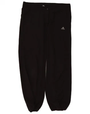 Adidas Womens Clima 365 Joggers Trousers UK 12 Medium W34 L30 Black CG22 - Image 1 of 4