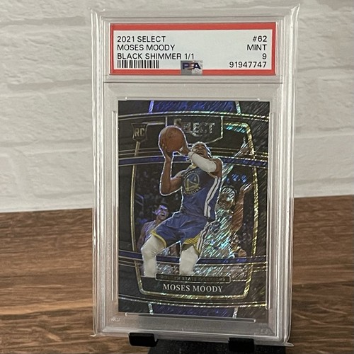MOSES MOODY 1/1 RC 2021 Select Black Shimmer 1/1 PSA 9 🔥 One of One