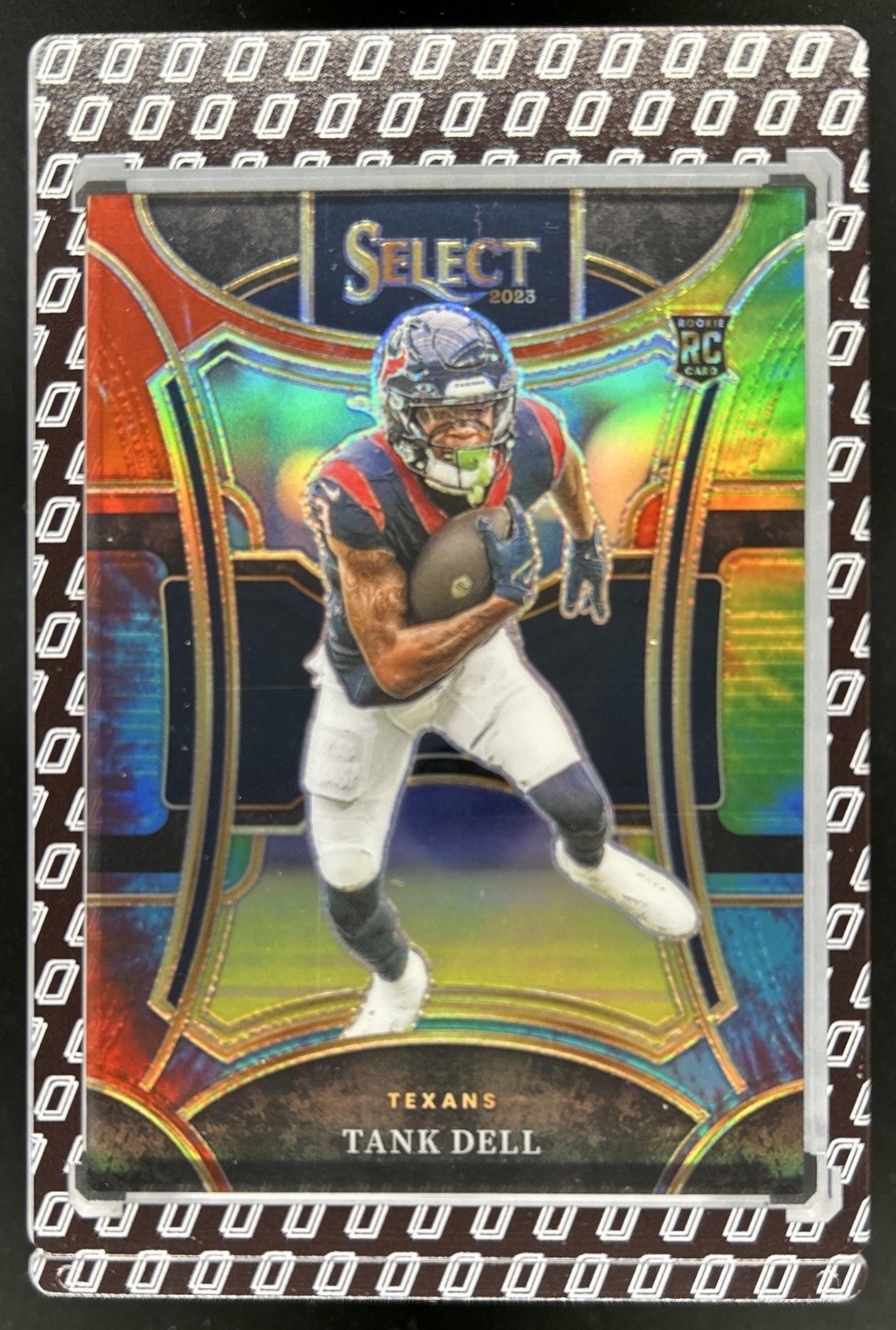 2023 Panini Select Tank Dell RC Tie Dye Prizm Rookie Suite #/25 Texans