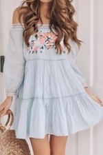 Free People Sunbeams Mini Dress Size S NWT $148